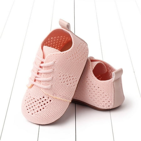 

Baby Shoes Children Boys And Girls Floor Sports Shoes Non Slip Lace Up Mesh Breathable And Comfortable Baby Girl Shoes Pink 6