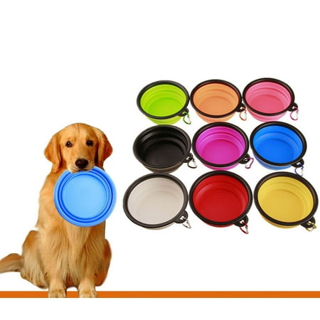 Silicone Folding Bowl Pet Dog Food Feeding Water Travel Portable