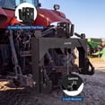 thumbnail image 3 of 3 Point Quick Hitch for Category 1 Tractors, 3000 lbs Capacity with 2 inch Receiver, 5 Level Adjustable Bolt Adapter, Heavy Duty Tractor Attachment Tool Set, Red, 3 of 8