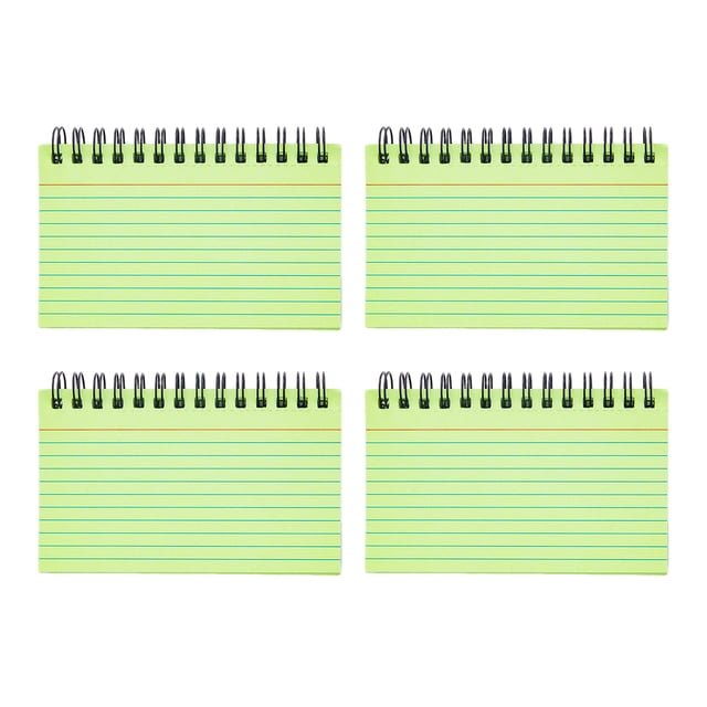 LCXmlly Dual-sided Writing Notebook Colorful Coil Design Notebook Smooth Writing Diary for Study 4pcs