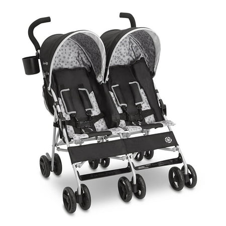 Jeep Scout by Delta Children Double Stroller, Charcoal