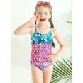 thumbnail image 3 of Usaibhir Girls One Piece Swimsuits with Adjustable Straps Multicolor Bathing Suits Kids Beach Swimwear for 2-8 Years, 3 of 13