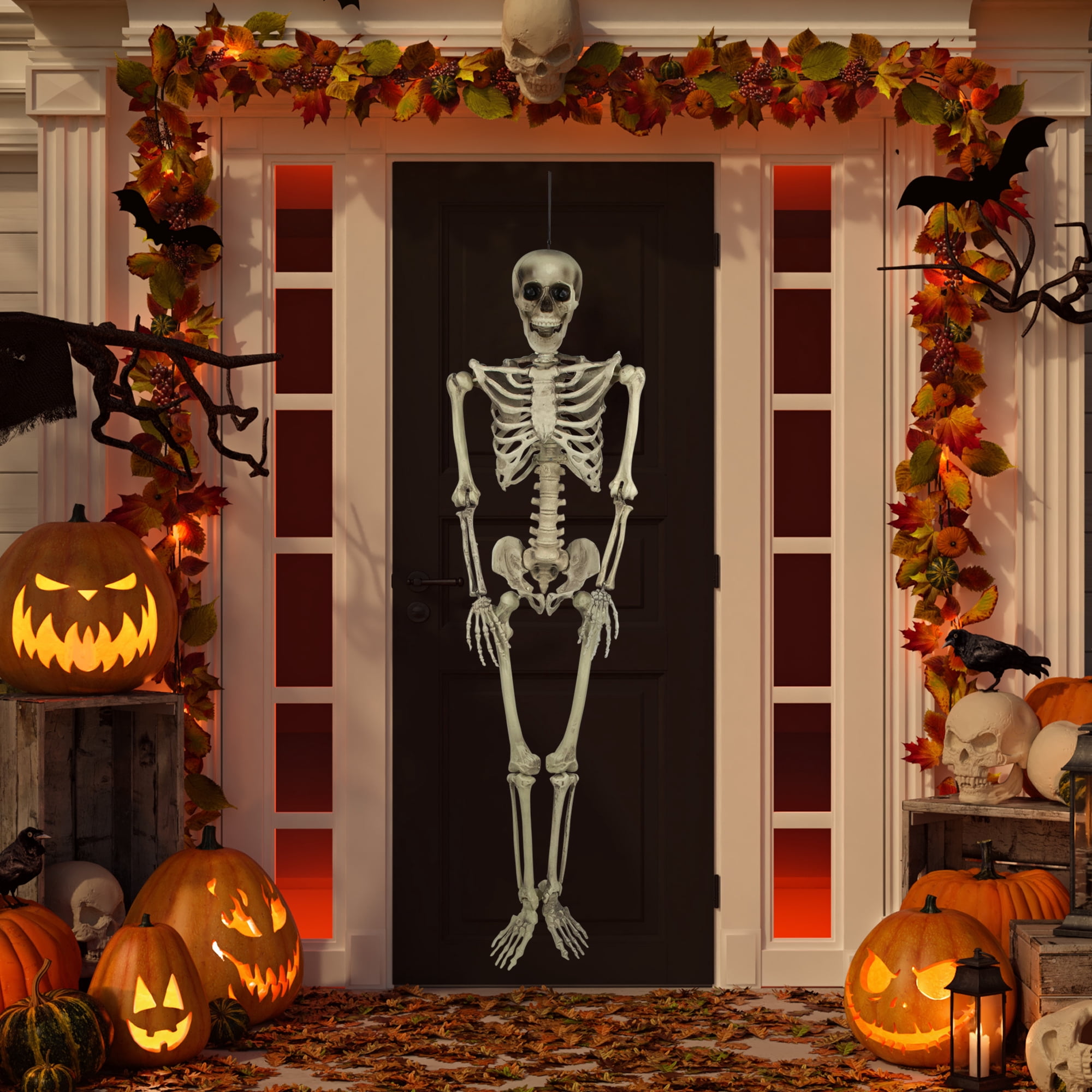 5' Spooky Life Size Skeleton Indoor/Outdoor Halloween Decoration