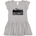 thumbnail image 3 of Inktastic Cleveland Skyline Grunge Girls Toddler Dress, 3 of 5