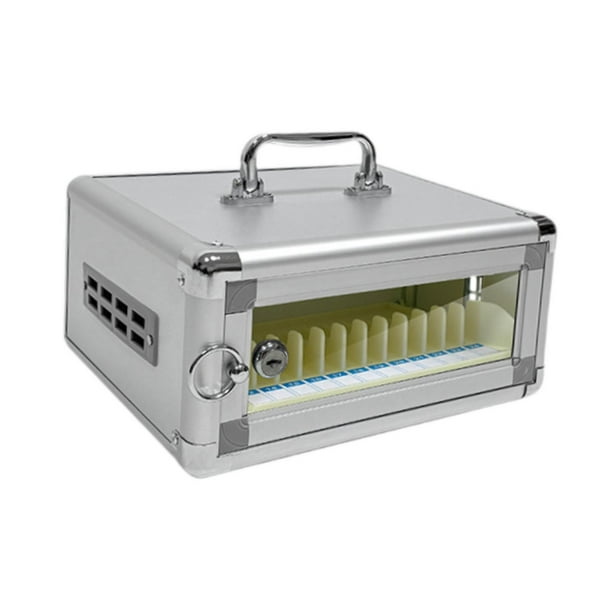 Gabinete de almacenamiento para teléfono inteligente, puerta transparente, resistente, portátil, bolsillo para guardar teléfonos, para reuniones de 12 ranuras