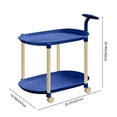thumbnail image 2 of KTTECTOA Table d'Appoint Roulante avec Roues Crème Table d'Extrémité Mobile-Table de Chevet de Chambre Table de Salon Table Gigogne Portable pour Petits Espaces Liquidation Maison Canada Days Ornements de Noël, 2 of 6