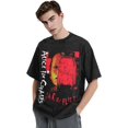 thumbnail image 4 of Alice In Music Chains T-Shirt Graphique Vintage en Coton Col Rond Rétro Décontracté, 4 of 6