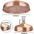 thumbnail image 2 of 20 cm (8 Inch) Diameter Shower Head, High Pressure Shower Head with Adjustable Angle Shower Head, Black Bronze, 2 of 5