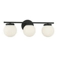thumbnail image 3 of Trade Winds Antoinette 3-Light Bathroom Vanity Light in Matte Black, 3 of 5