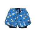 thumbnail image 4 of Boys Swim Trunks Quick Dry White Space Theme with Inner Liner Adjustable Drawstring for Beach Pool,Size L, 4 of 6