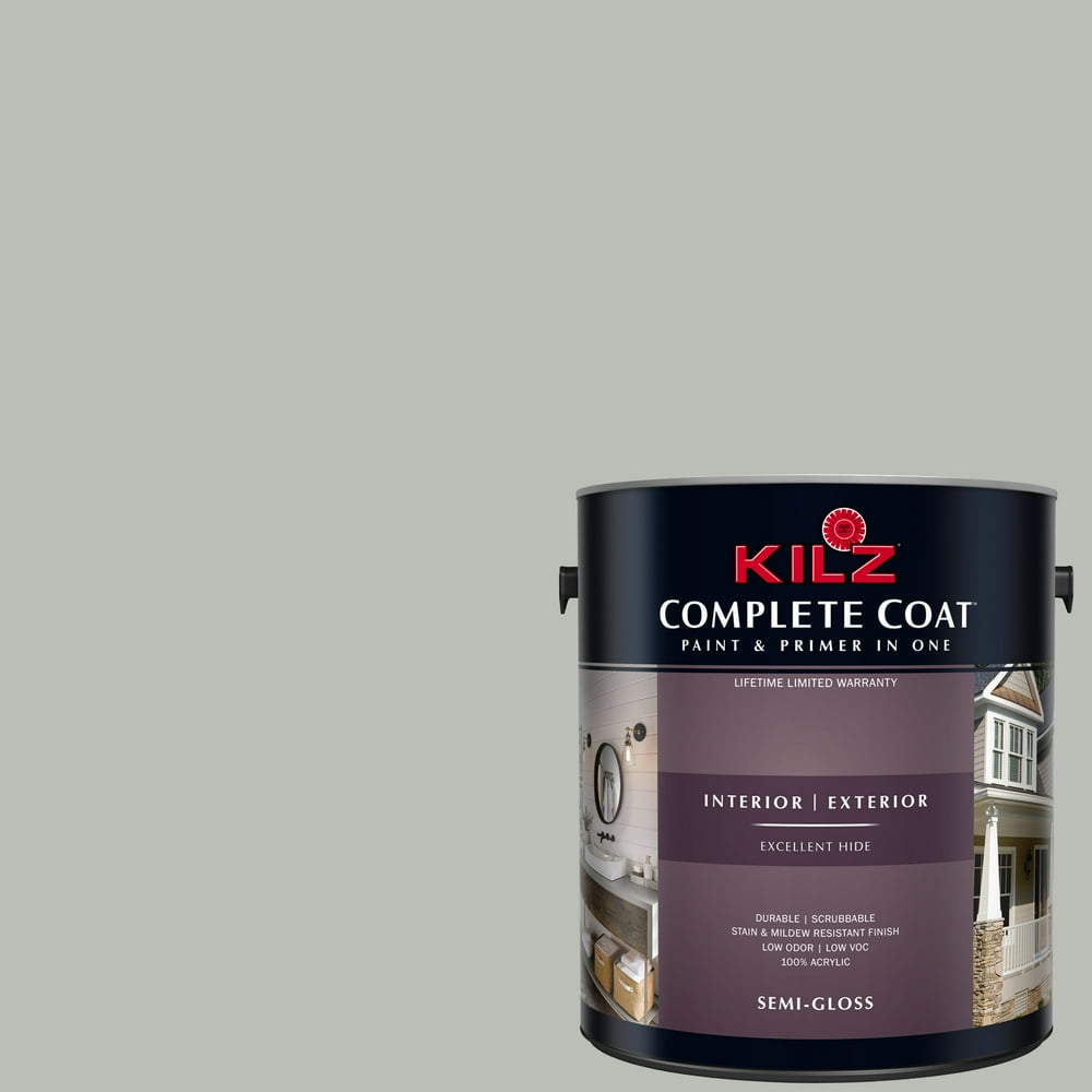 International Gray, KILZ COMPLETE COAT Interior/Exterior Paint & Primer