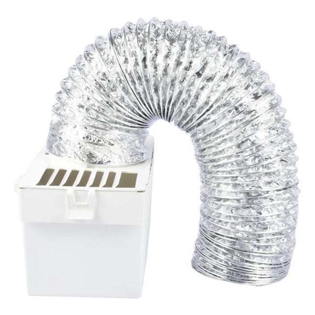 kit de trampa para pelusa para ventilación de secadora 122.5 x 25 x 13 cm plata deflecto