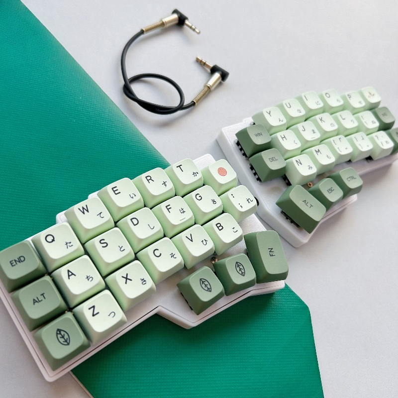 MiFuny CORNE V4 Split Keyboard Kit Collocation Japanese Keycap Wired RGB Hot-swappable Support VIAL Left and Right Hand Split Keyboard