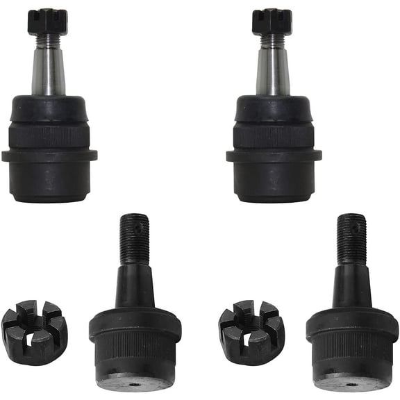 Detroit Axle - 4pc Front Ball Joints for 2007-2017 Jeep Wrangler, 1999-2004 Grand Cherokee, 2018 Wrangler JK, 2 Upper Ball Joints, 2 Lower Ball Joints Suspension kit Replacement