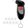 thumbnail image 1 of Jinsinto Professional Digital Breathalyzer Alcohol Analyzer Tester Portable Breath Tester with LED Display Screen + 10 x Mouthpieces (2 AAA Batteries Not Included), 1 of 5