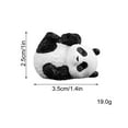 thumbnail image 2 of 2025 New Resin Panda Figurine Desktop Ornament Cute Mini Bear Statue for Birthday Party Cake Topper Tabletop Indoor Decoration Unique Idea, 2 of 8