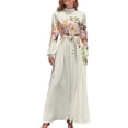 thumbnail image 2 of Vestido largo con ramo de flores de acuarela romántico Vestidos de noche Vestido de noche, 2 of 5