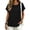 Black, variant on GZWYHT Linen Tops for Women Short Sleeve Kangaroo Pocket T-Shirt Crewneck Sweatshirts Lightweight Casual Athletic Work Tee Beige L