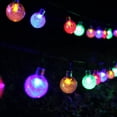 thumbnail image 1 of Cadena de luz solar de 5M 20 LEDS, bola de iluminación exterior blanca, cadena de luz exterior Luces de Navidad a prueba de agua para fiesta, Navidad, exterior, decoración de la casa (color) Adepaton LN-0306, 1 of 5