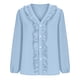 thumbnail image 3 of Tamaño Más Túnica de Manga Larga Tops para las Mujeres Blusa de Cuello en V Casual, Camisas Sueltas para Todas las Estaciones, 3 of 8