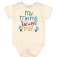 thumbnail image 3 of Inktastic Mema Loves Me Grandchild Boys or Girls Baby Bodysuit, 3 of 5