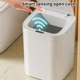 thumbnail image 4 of One on One,Intelligent Wastebasket Household Kitchen Bathroom Sensor Wastebasket High Face with Lid Sensor One Button Frequent Open Kick Sensor,Bathroom Wastebasket with Lid, 4 of 7
