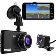 【2021 New Version】CHORTAU Dual Dash Cam Full HD 1080P 170° Dash Camera 4.0 Inch Screen Dash Cam Front and Rear,