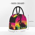 thumbnail image 2 of Balery Flamingo And Palm Trees At Sunset Bolsa de Almuerzo para Mujeres, Caja de Almuerzo, Bolsa de Almuerzo Pequeña Impermeable, Tote de Almuerzo Reutilizable con Gran Capacidad, 2 of 6