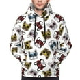 thumbnail image 4 of Hoodies for Men - Colorful Glasses French Bulldog Long Sleeve Comfrt Men'S Fashion Hoodies & Sweatshirts, Sweatshirts for Men Hoodies Pullover Clothing Clothes with Pouch, 4 of 7