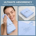 thumbnail image 5 of REGALWOVEN Pure Cotton Embroidered Floral Hand Towels for Bathroom, 2 Pack Soft Absorbent Decorative Towels for Home Decor Blue 29" x 13", 5 of 6