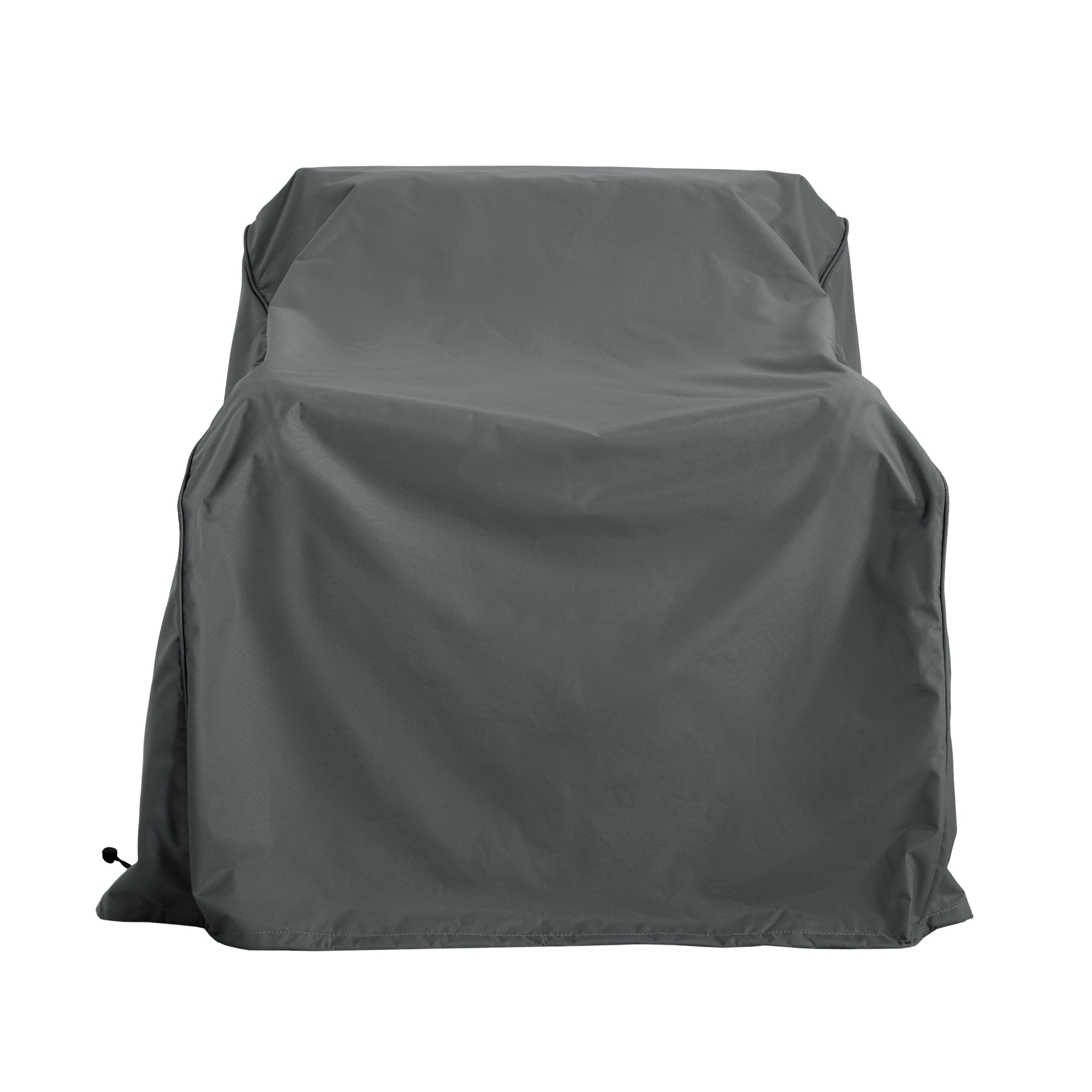 Dark Gray Outdoor Patio Club Chair Cover, UV & Weather Resistant Eco Fabric Waterproof Furniture Protector for Outdoor Single Seat Sofa