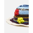 thumbnail image 3 of YooGuoGuo Women's Floral Appliques Crochet Bucket Hats Cute Knitted Fishing Hat Outdoor Cap, 3 of 6