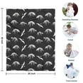 thumbnail image 4 of Black Cartoon Dinosaurs Fossils Pattern Blanket,Comfortable Soft Flannel Throw Blanket,All Season,Warm Lightweight Blankets for Sofa Bed Couch Living Room Chair,30"x40", 4 of 4