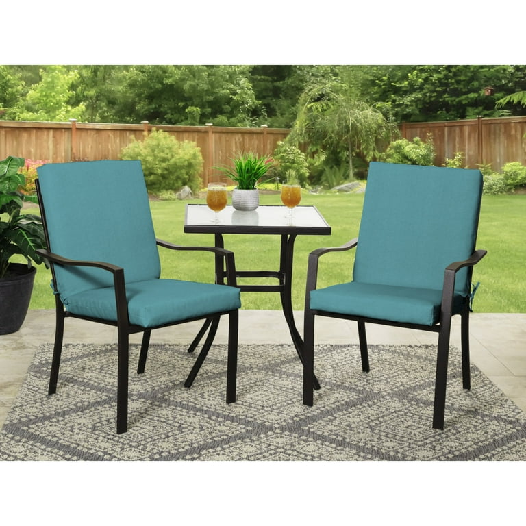 Mainstays Outdoor Chair Cushions Turquoise New Mainstays 16