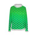 thumbnail image 3 of ZUKMRJPC Christmas Sweaters for Women Fur Collared Fashion Colorful Wave Point Pullover Casual Soft Comfy Long Sleeve Party Holiday Tops, 3 of 5
