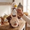 thumbnail image 5 of Aurorax Thanksgiving Goose Clothes for Cement Goose Porch Goose 23"/17",Porch Goose Outfit 19 inch,Holiday Maid Brown Porch Goose Accessories for Garden Lawn Home Decor for Harvest, 5 of 7