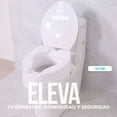 thumbnail image 3 of Aumento Asiento para Baño con Tapa (15 CM Altura) | Incremento WC Silla para Baño Adulto Mayor (15), 3 of 10