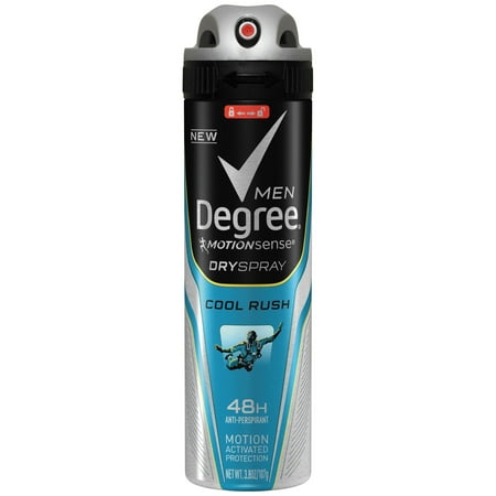 Degree Men Cool Rush Antiperspirant Dry Spray, 3.8 (Best Spray For Man)