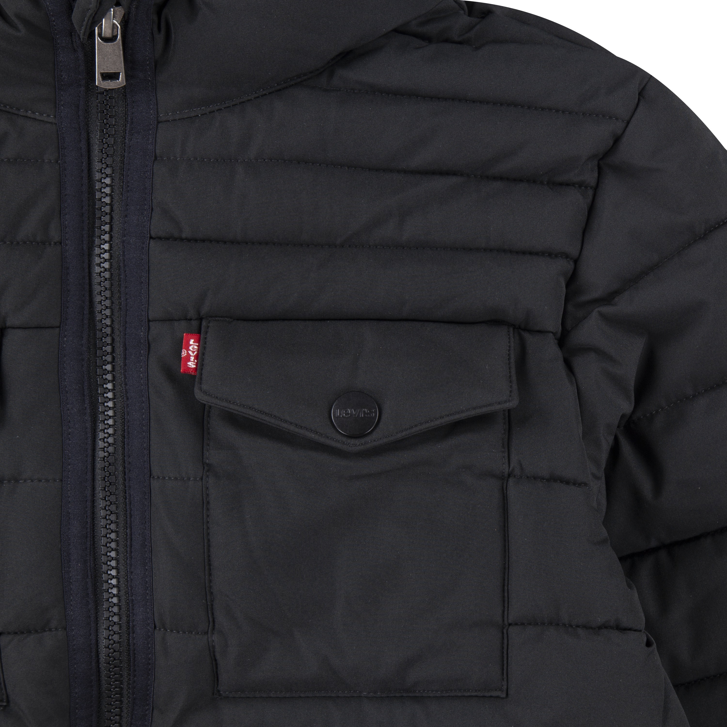 Levi's Boys' Heavyweight Puffer Jacket with Hood, Sizes 8-20
