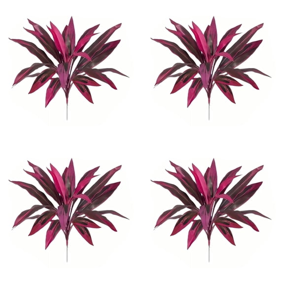 2026 New Large Realistic Artificial Boston Fern & Dragon's Tree Plants, UV Resistant Outdoor Set of 2 for Garden Patio Balcony Decor