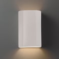 thumbnail image 2 of Justice Design Group Cer-5505W Ambiance 2 Light 9" Tall Led Outdoor Wall Sconce - Beige, 2 of 4