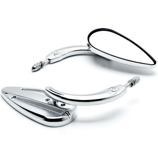Krator Mirrors Universal Motorcycle Cruiser Touring for Harley Davidson - Chrome