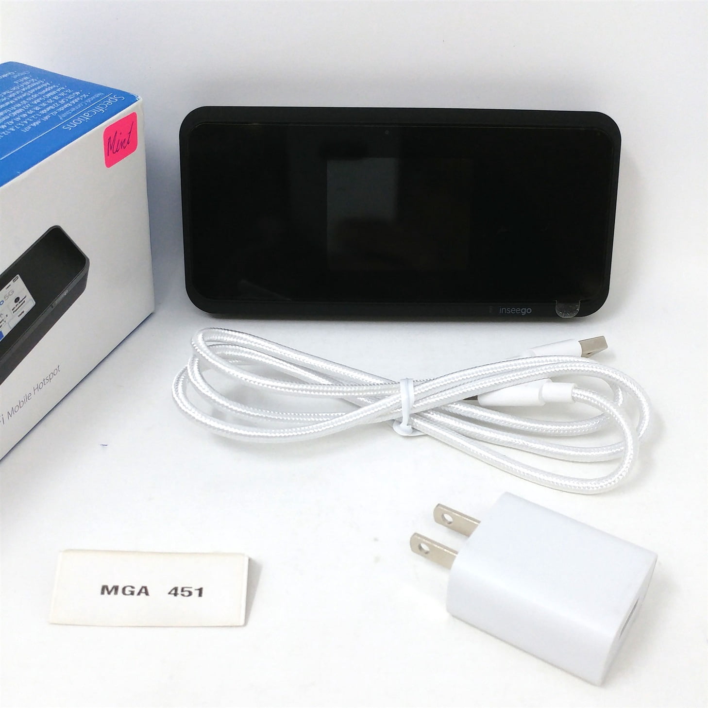 Grade A Inseego MiFi M2000 5G and 4G LTE Hotspot WiFi 6 Technology For T-Mobile Black - Generic Charger