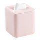 thumbnail image 1 of Magnetic Closed Leather Tissue Box Cover, Round Edge Design Square Tissue Box Holder (Pink, Square), 1 of 5