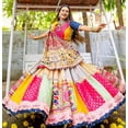 thumbnail image 4 of Designer Navaratri Lehenga Choli For Women Party Wear Bolywood Lengha Sari,Indian Wedding Wear Printed Custom Stitched Beautiful Lehenga, 4 of 10