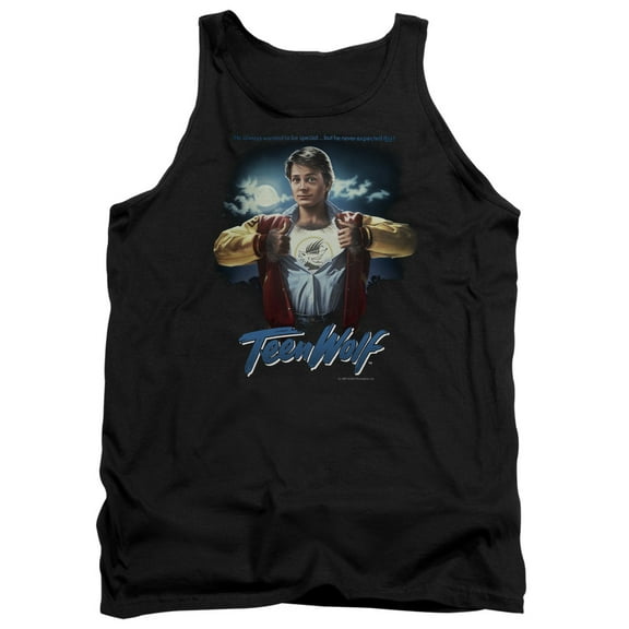 Teen Wolf Poster Adult Tank Top Black