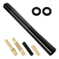 HEANUJJ Black Carbon Fiber Car Truck Antenna Replacement 1 Piece Compatible with Various Vehicle Systems