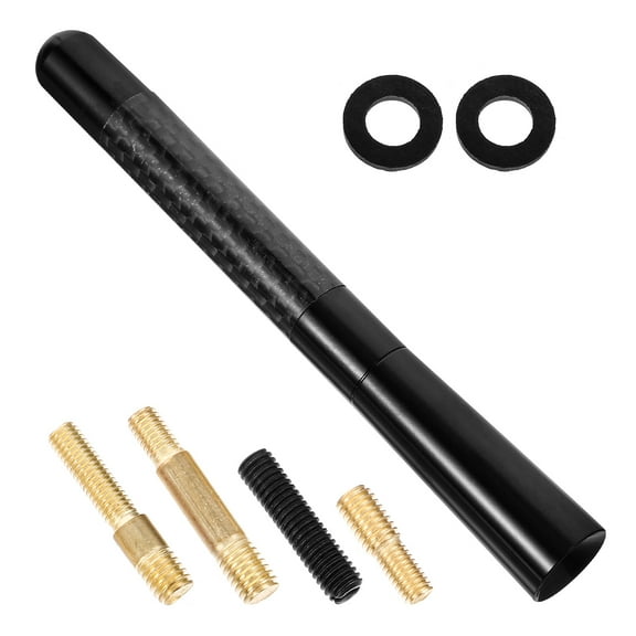 HEANUJJ Black Carbon Fiber Car Truck Antenna Replacement 1 Piece Compatible with Various Vehicle Systems