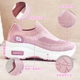 thumbnail image 4 of adviicd Wedge Sneakers Wide Sneakers for Women Lightweight, Cushion Safety Shoes Slip Resistant, Slip on Breathable Work Shoes, 4 of 5