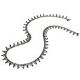 thumbnail image 4 of Soldadura de diamantes de imitación cadena borla colgante danza del vientre decoración joyería accesorios negro, 4 of 8